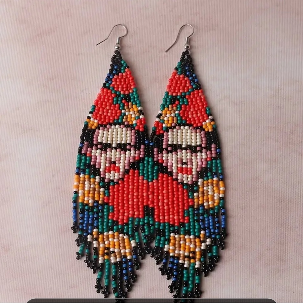 Frida Kahlo Beaded earrings